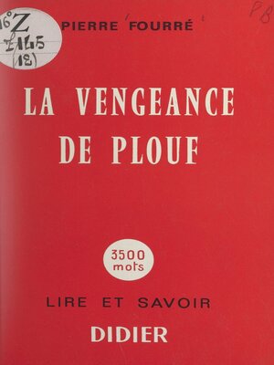 cover image of La vengeance de Plouf